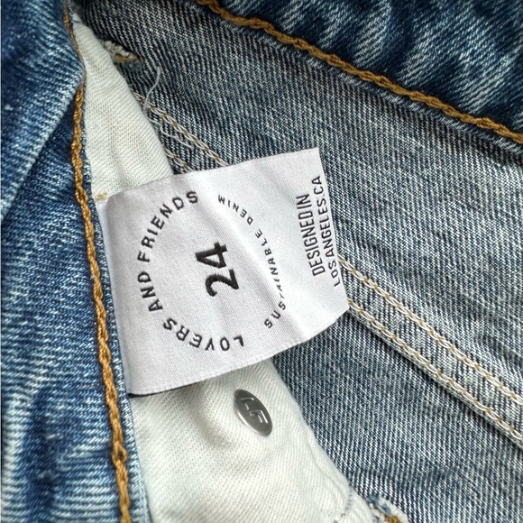 LOVERS + FRIENDS Ladies Women’s Size 24 Ryan Sustainable Jeans Los Angeles NWT - Picture 10 of 12